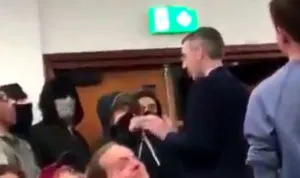 students scream ‘Nazi’ and ‘racist’ during Jacob Rees-Mogg speech
