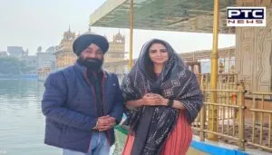 Bollywood Actor Anoop soni And Japji Khaira At Golden Temple, Amritsar