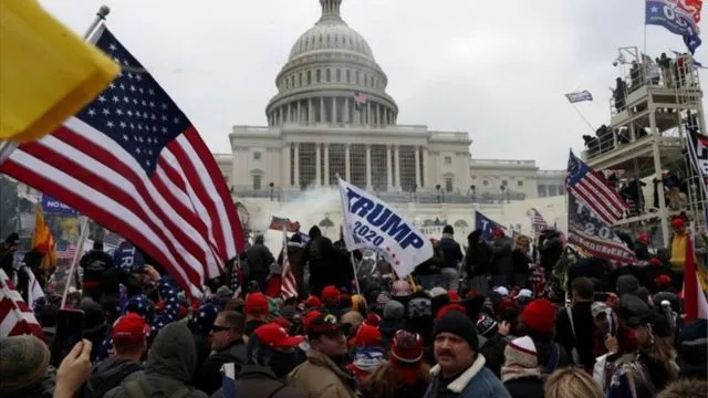 US Capitol on lockdown: Capitol building inside Washington shut because of  'security threat' days to Biden inauguration - BBC News Pidgin