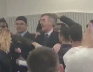 students scream ‘Nazi’ and ‘racist’ during Jacob Rees-Mogg speech