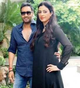 Actor Tabu says she will not say no to a film with Ajay Devgn as that is the equation