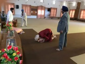 Alexi Singh arrives at Gurdwara before his wedding ceremony