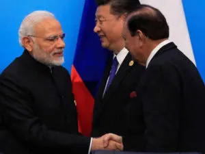 PM Modi, Pak President shake hands at SCO Summit