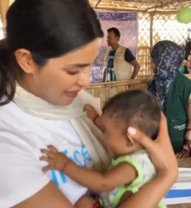 Priyanka Chopra's visit to Rohingya refugee camps in Bangladesh