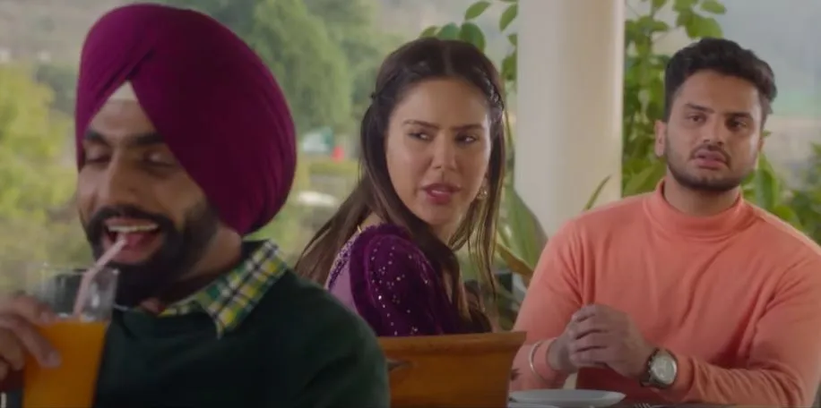 inside image of ammy virk and sonam bajwa