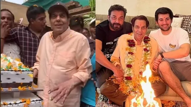 Bobby Deol And Dharmendra Deol-