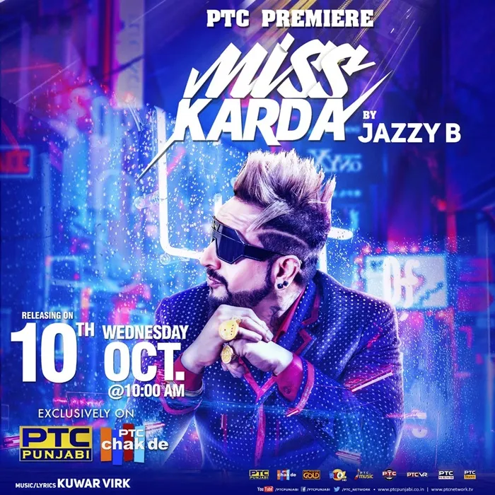 Miss Karda: Jazzy B’s Latest Punjabi Song Releasing October 10