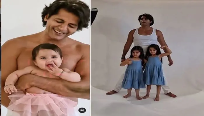 karanvir bohra with his kids