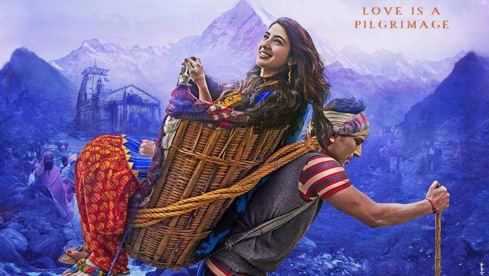 The poster of Sushant Singh Rajput and Saif Ali Khan’s daughter Sara Ali Khan’s film Kedarnath 