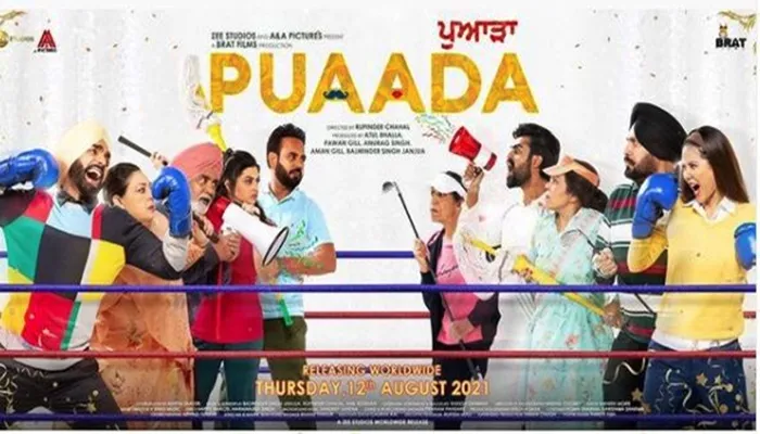 feature image of ammy virk and sonam bajwa puadda new released date