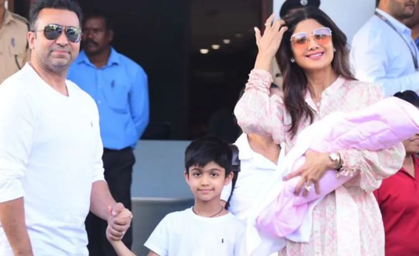 shilpa shetty kundra with family