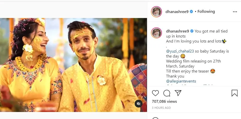 inside image of dhanshree verma with yuzvender chahal