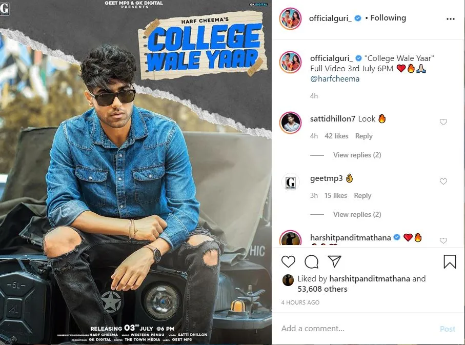 guri upcoming song college wale yaar