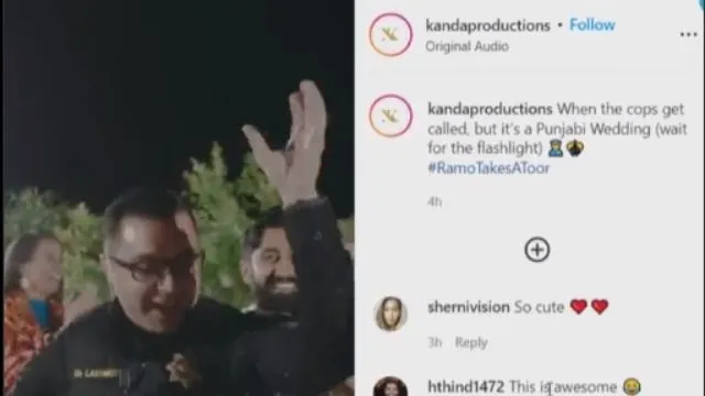 California: When two police officers were called to Punjabi Wedding to shut it down