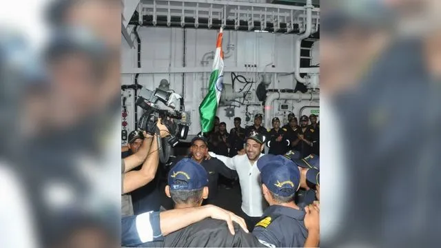 Salman Khan spends his entire day with the Indian Navy, fans say 'Bhaijaan's high on josh'