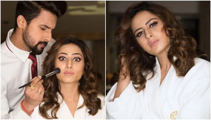 Adorable! Ravi Dubey Turns Make-up Artist For Wife Sargun Mehta – SEE PICS