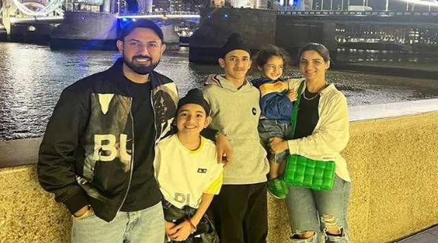 actor gippy grewal with family