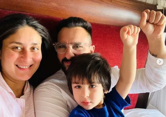 saif and kareen kapoor and taimur