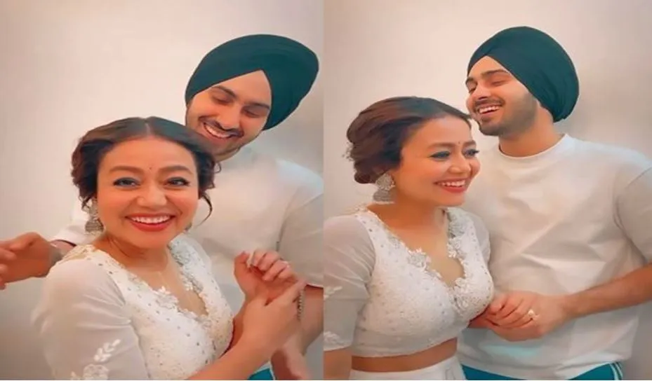 neha kakkar image with hubby