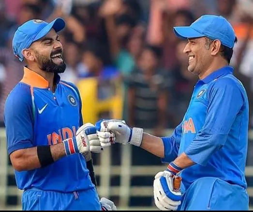 dhoni and virat kohli