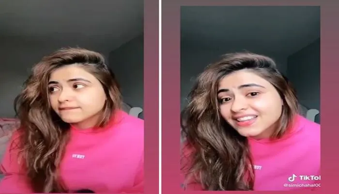 simi chahal shared her cute old video