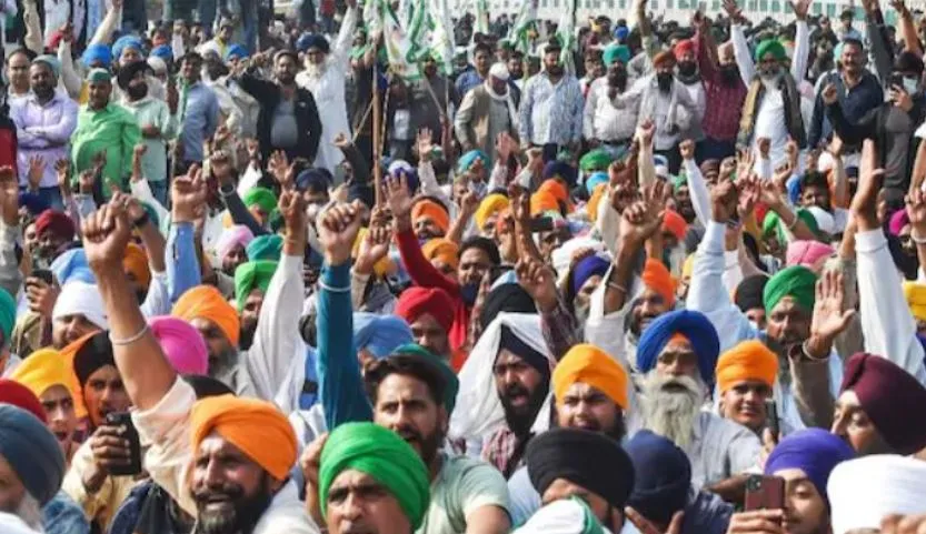 image of farmer protest