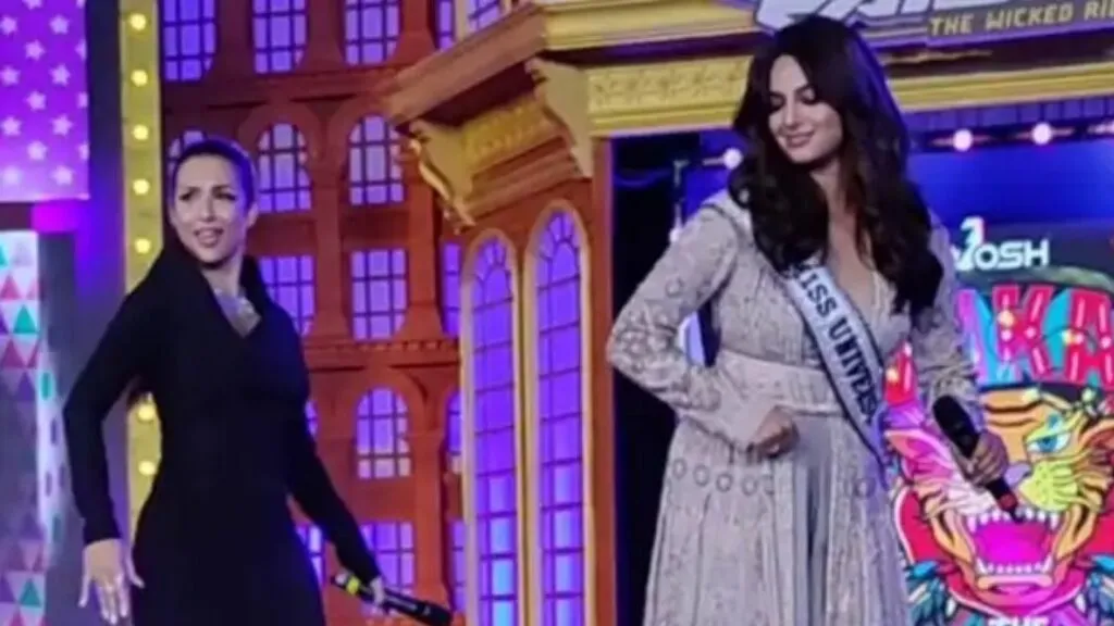 Miss Universe 2021 Harnaaz Sandhu grooves with Malaika Arora on 'Chaiyaa Chaiyaa'