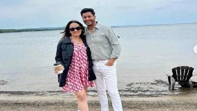 harbhajan Mann With his wife