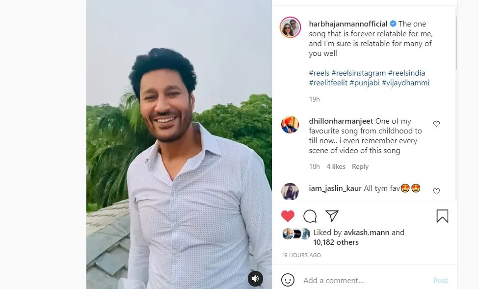 singer harbhjan mann shared his song male video with fans
