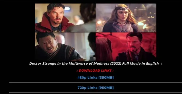 'Doctor Strange 2' full movie link leaked online for free download ahead of its release in India
