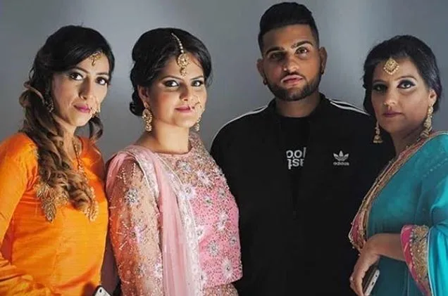 karan aujla with family