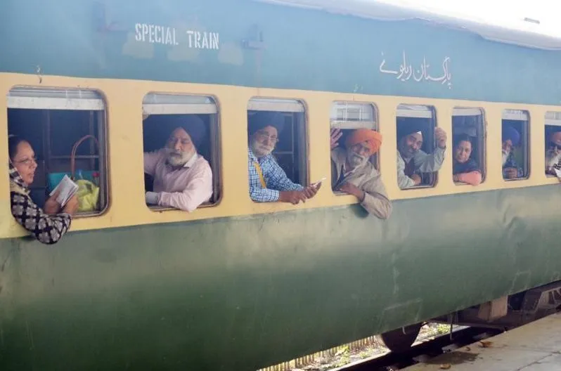 Sikhs going to Nankana Sahib Pakistan