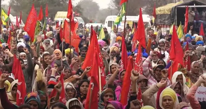 inside pic of farmer protest