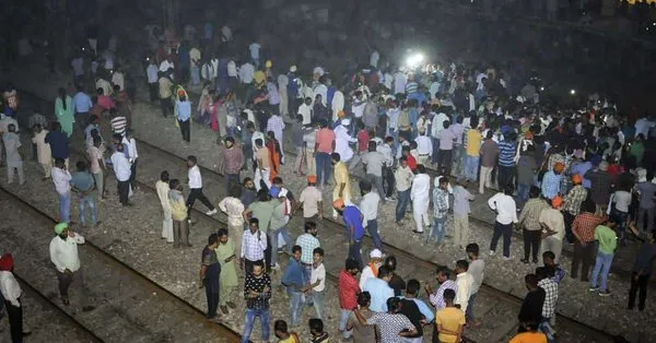 Train accident in asr