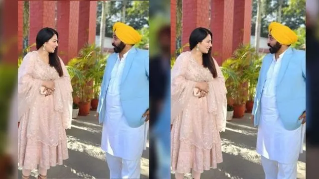 Neeru Bajwa meet CM Bhagwant Mann; shares special pictures image