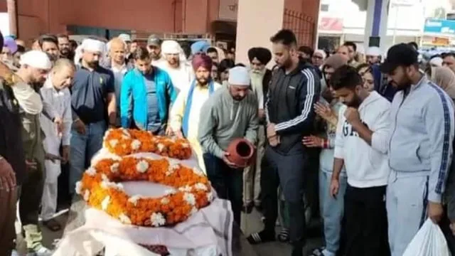 Nachattar Gill Wife Cremation,,'