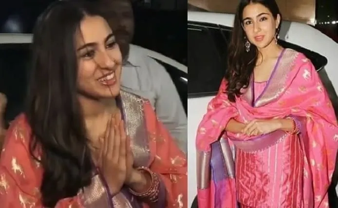 Sara Ali Khan Looks Stunning In Punjabi Suit and celebrated Lohri festival