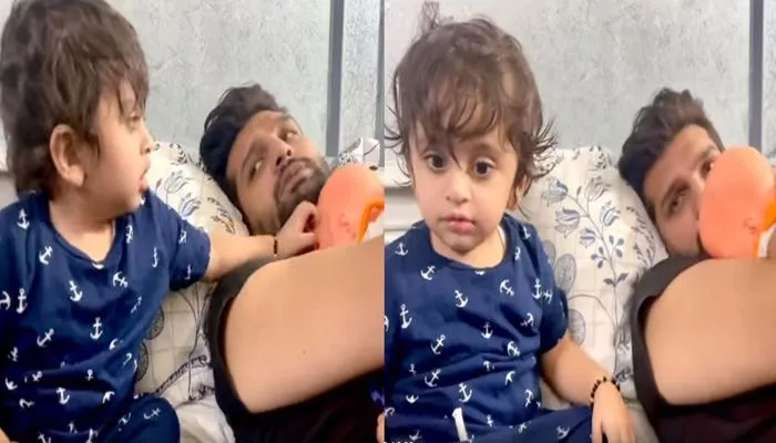 hredaan and yuvraaj hans cute video on social media