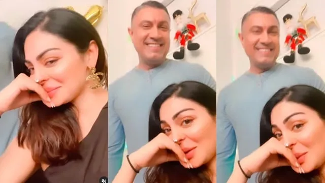 neeru bajwa with husband-