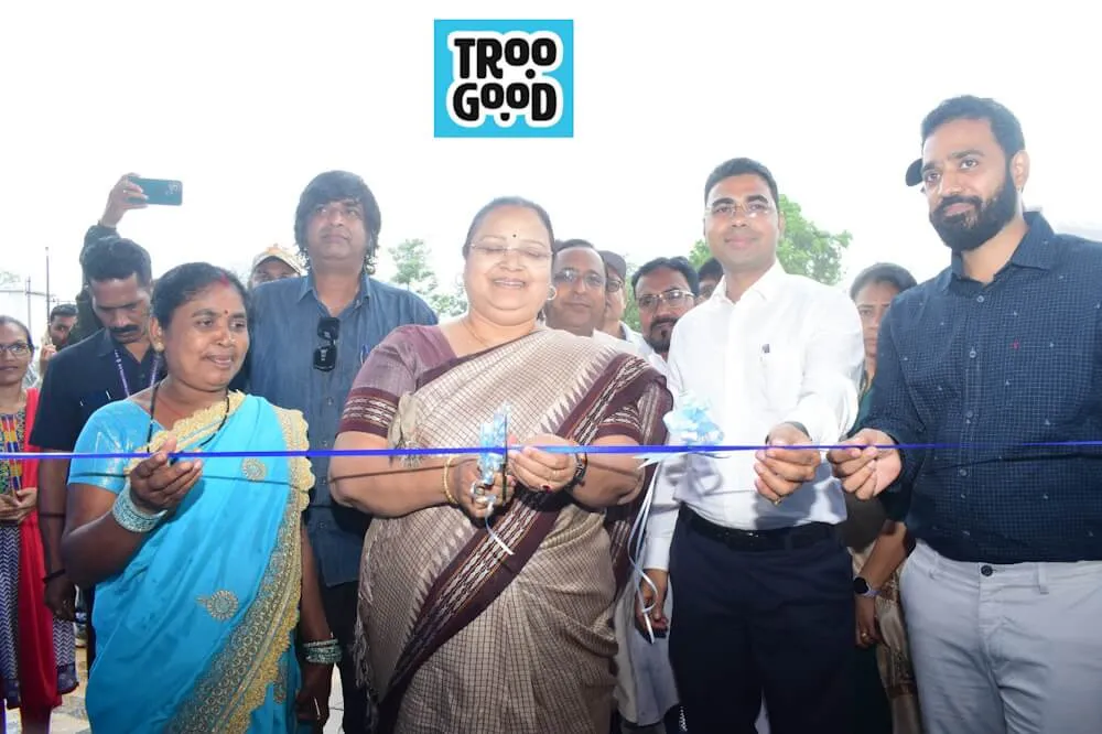 Anila Bhedhiya inaugrating Troo good new plant