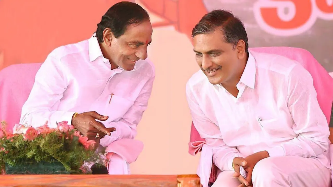 kcr, harish rao 