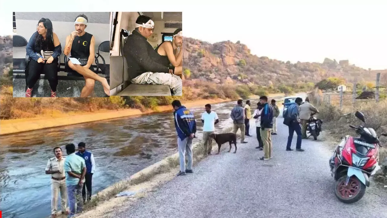 foreign tourists attacked by miscreants in Gangavathi karnataka