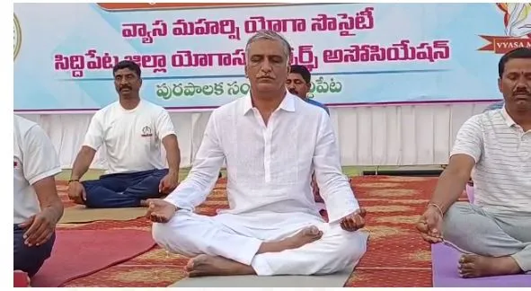  To be healthy, you have to do yoga for an hour
