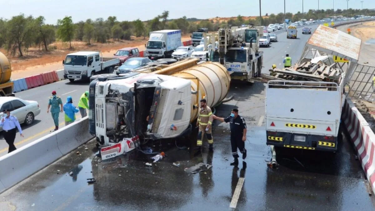 sharjah road accident