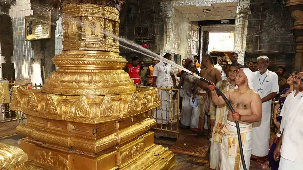 Koil Alwar Thirumanjanam is scientifically known in Tirumala 
