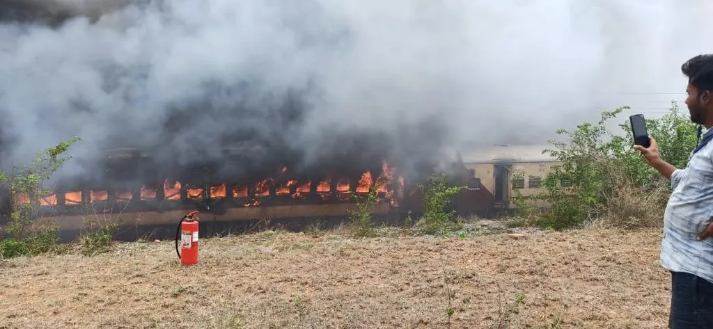 Train accident in Yadadri district