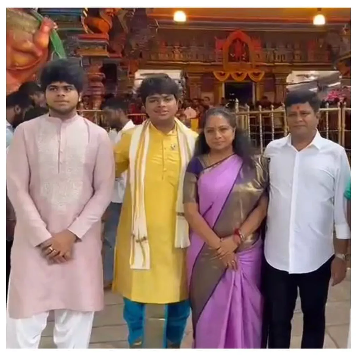 Kavitha: MLC Kavita who visited her grandmother's mother on the occasion of her son's birthday