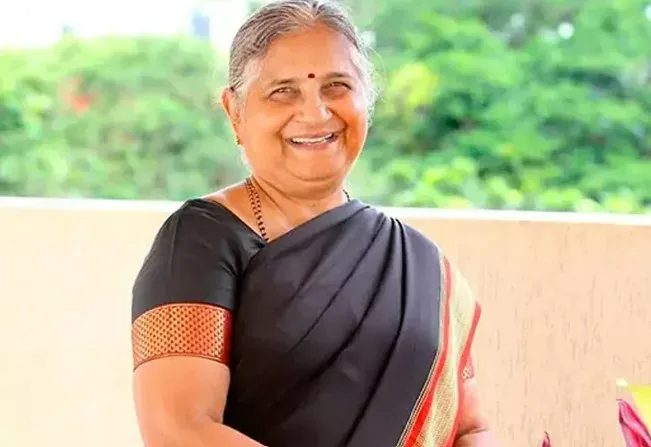 sudhamurty trends online after her veg non veg spoon remark