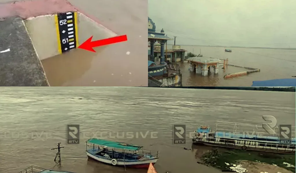 Godavari flood.. Tension in Bhadrachalam