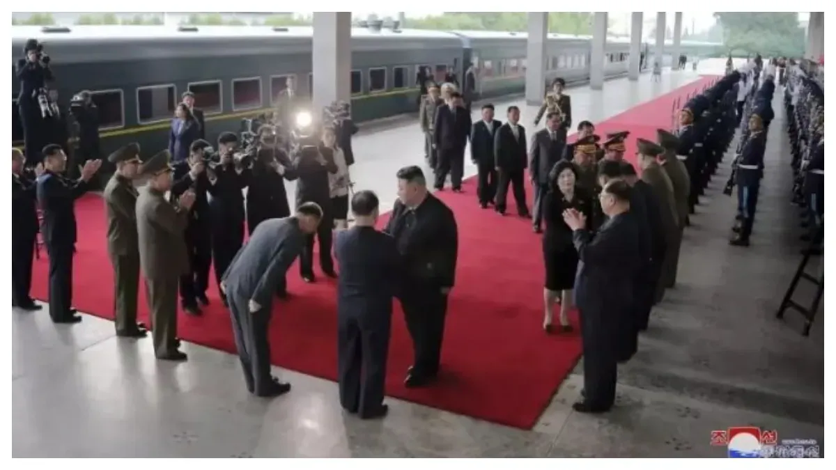 North Korea's Kim Jong Un Arrives In Russia For Weapons Summit With Putin.